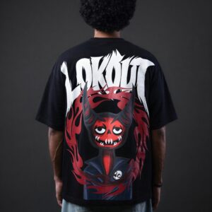 INFERNO HORN – Black Oversized T-shirt