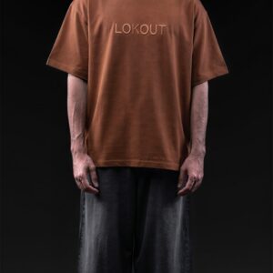 LOKOUT SIGNATURE – Coffee Brown Oversized T-Shirt
