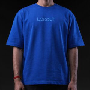 LOKOUT SIGNATURE – Royal Blue Oversized T-Shirt